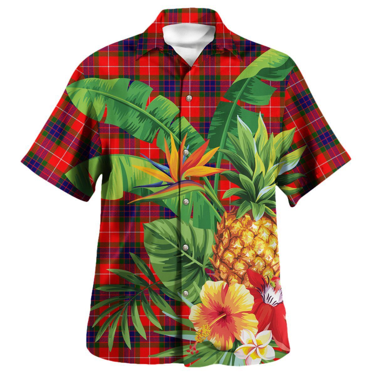 Fraser Modern Tartan Aloha Shirt version 2