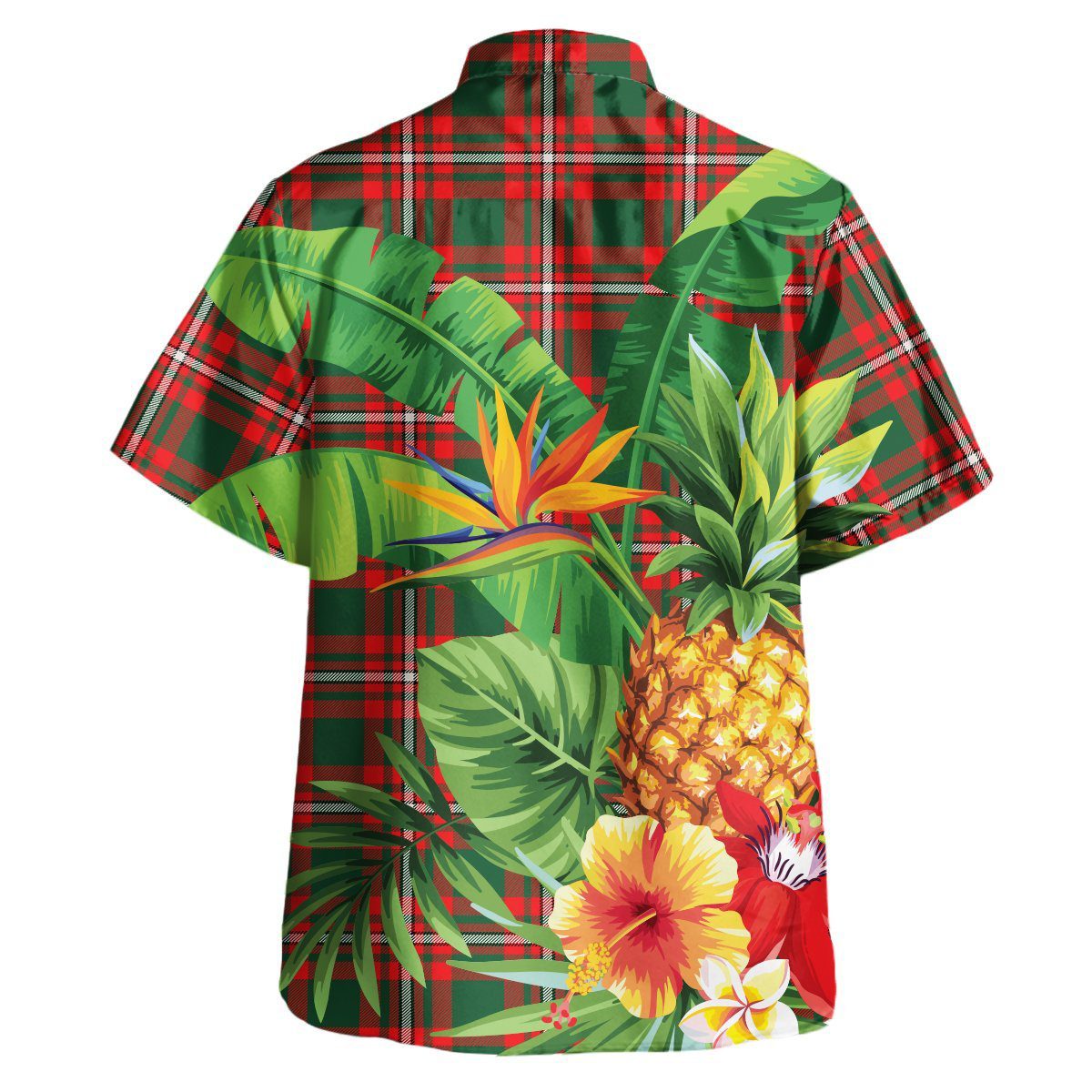 Princess Margaret Tartan Aloha Shirt version 2