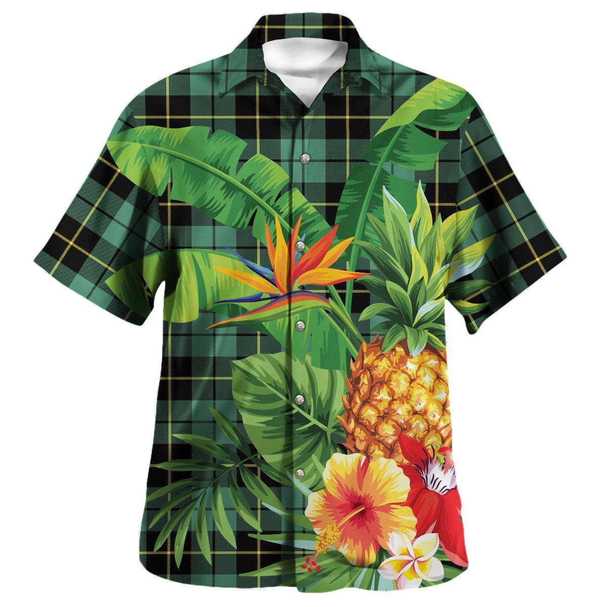 Wallace Hunting Ancient Tartan Aloha Shirt version 2
