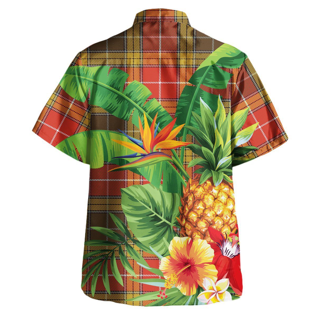 Buchanan Old Set Weathered Tartan Aloha Shirt version 2