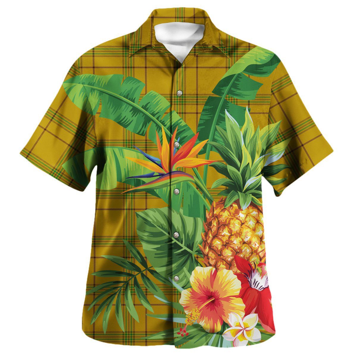 Houston Tartan Aloha Shirt version 2