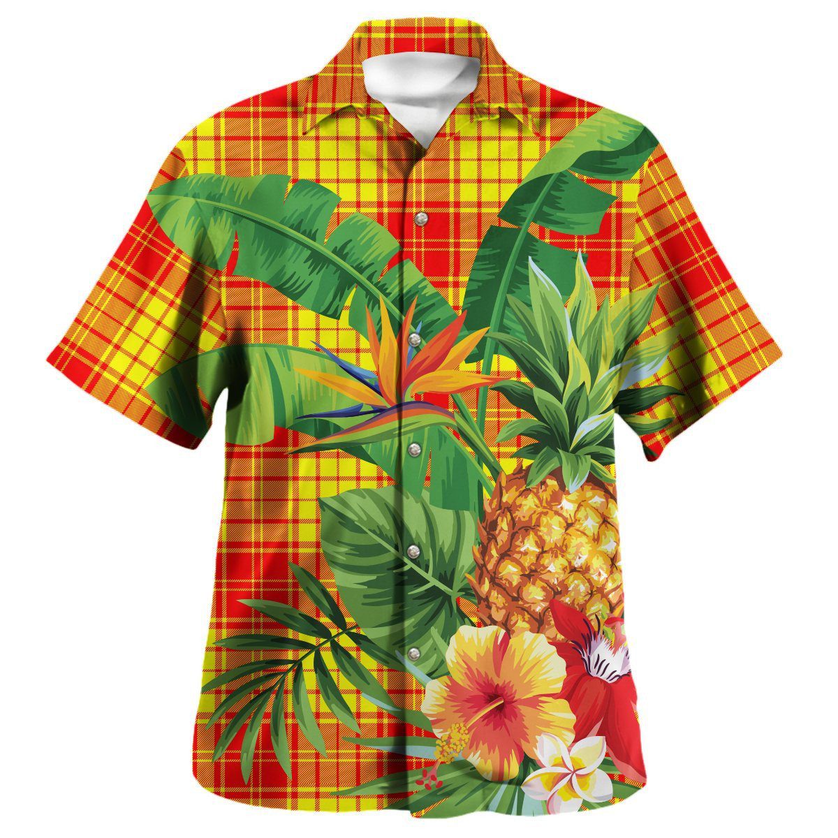 MacMillan Clan Tartan Aloha Shirt version 2
