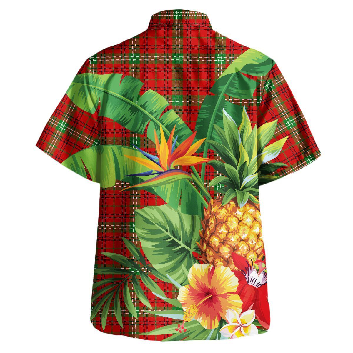 Morrison Red Modern Tartan Aloha Shirt version 2