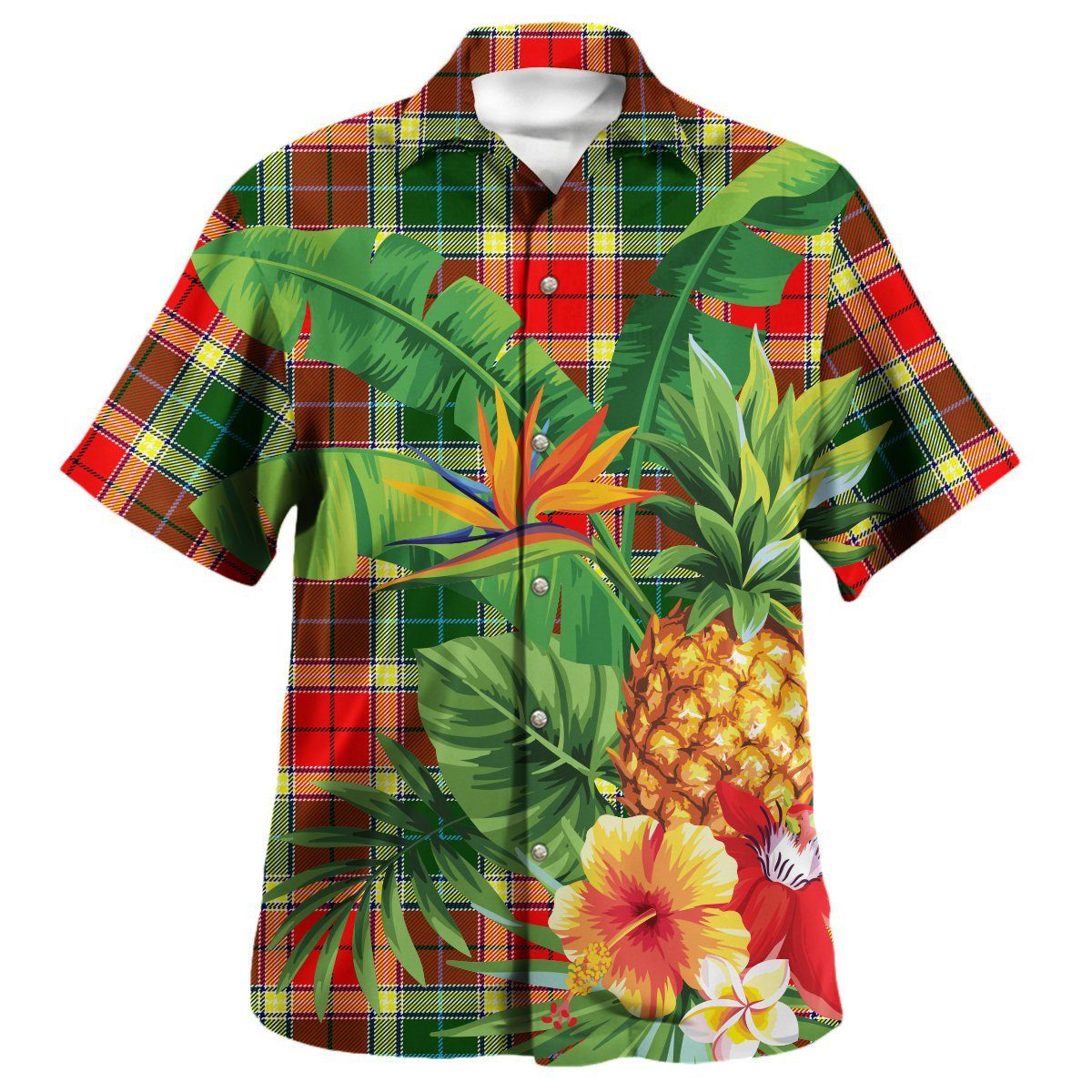 Gibbs Tartan Aloha Shirt version 2