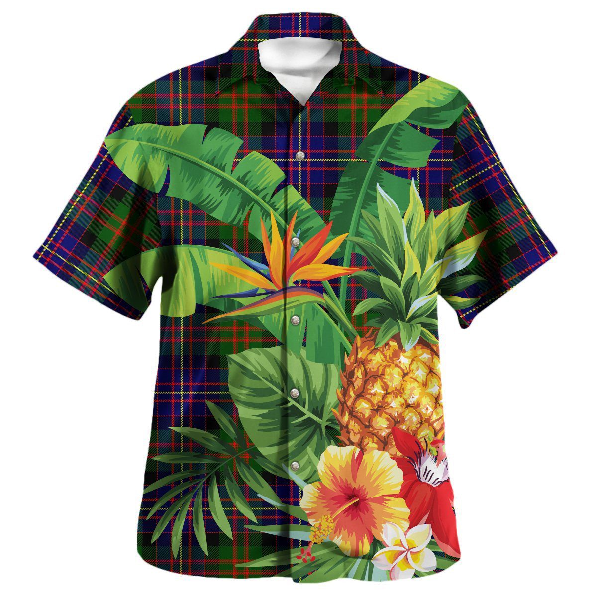 Cameron of Erracht Modern Tartan Aloha Shirt version 2