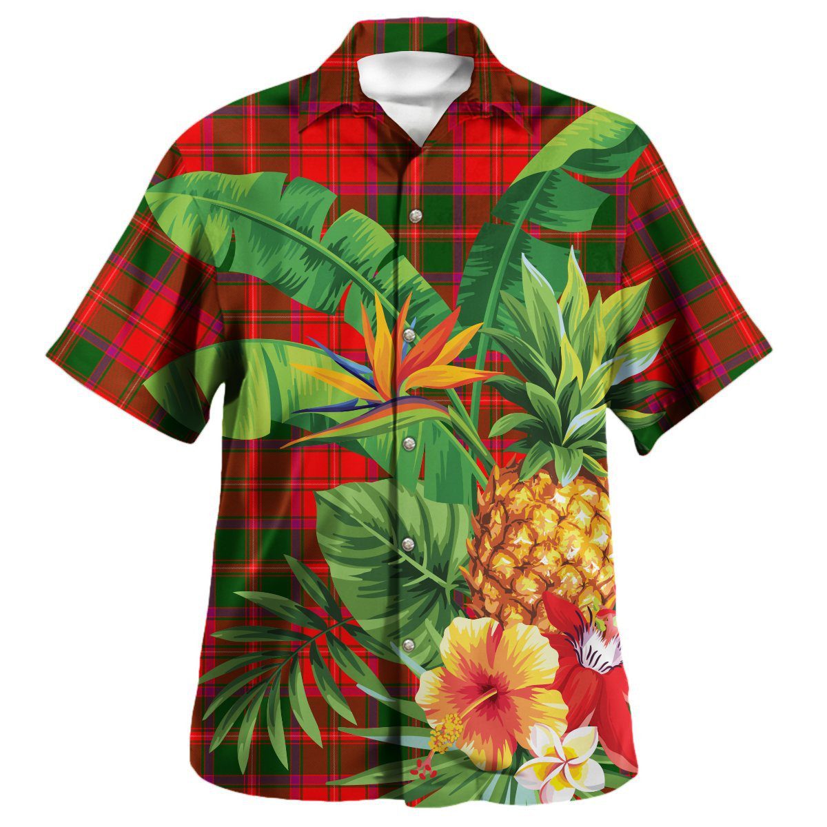 Crief District Tartan Aloha Shirt version 2