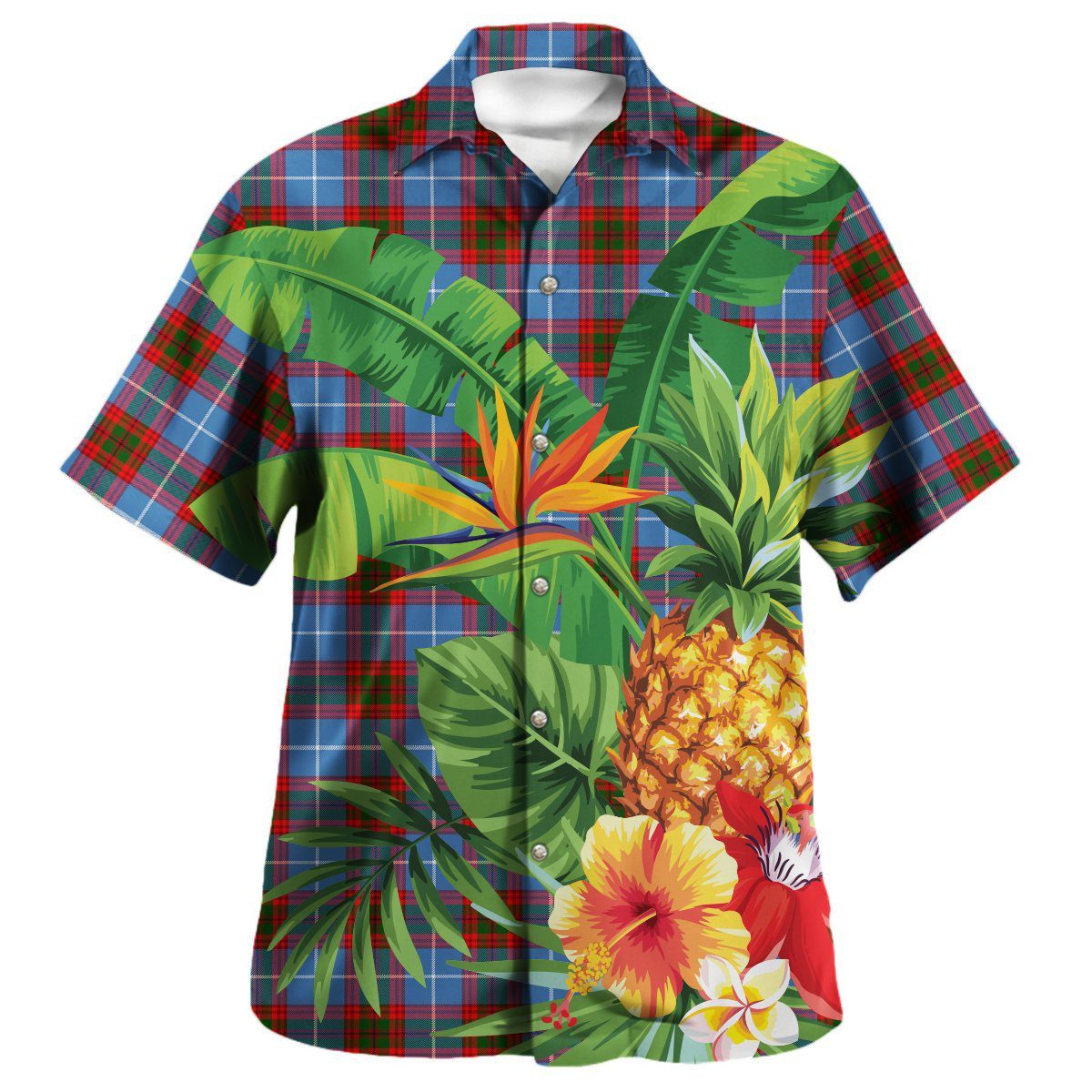 Edinburgh District Tartan Aloha Shirt version 2