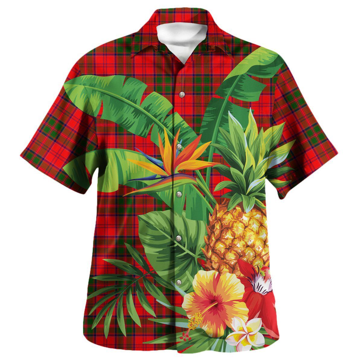 Grant Modern Tartan Aloha Shirt version 2