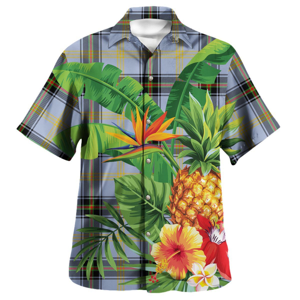 Bell of the Borders Tartan Aloha Shirt version 2