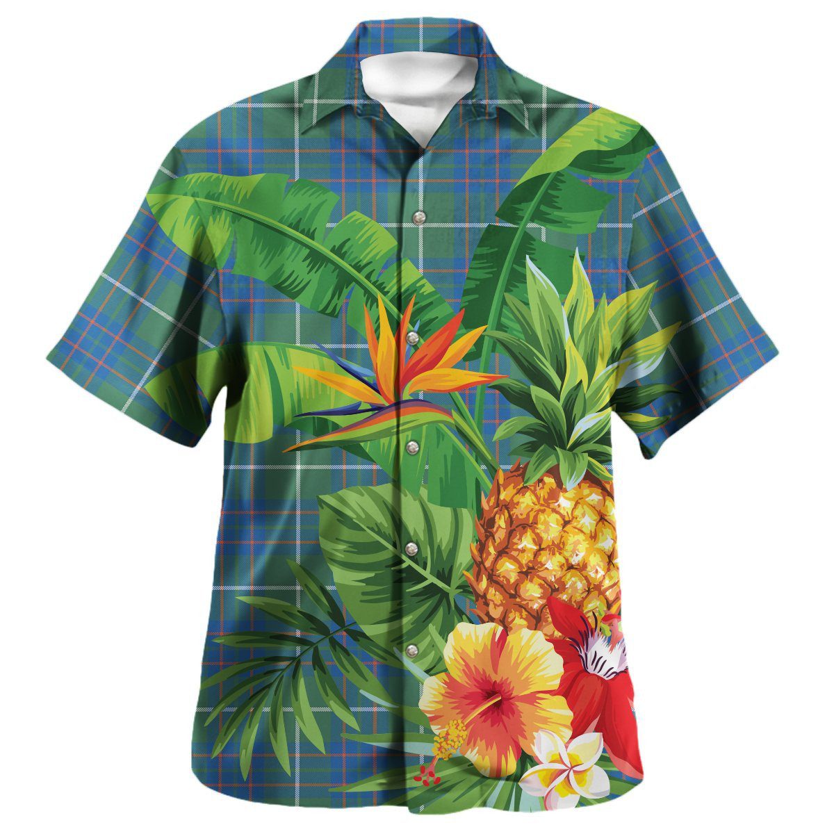 MacIntyre Hunting Ancient Tartan Aloha Shirt version 2