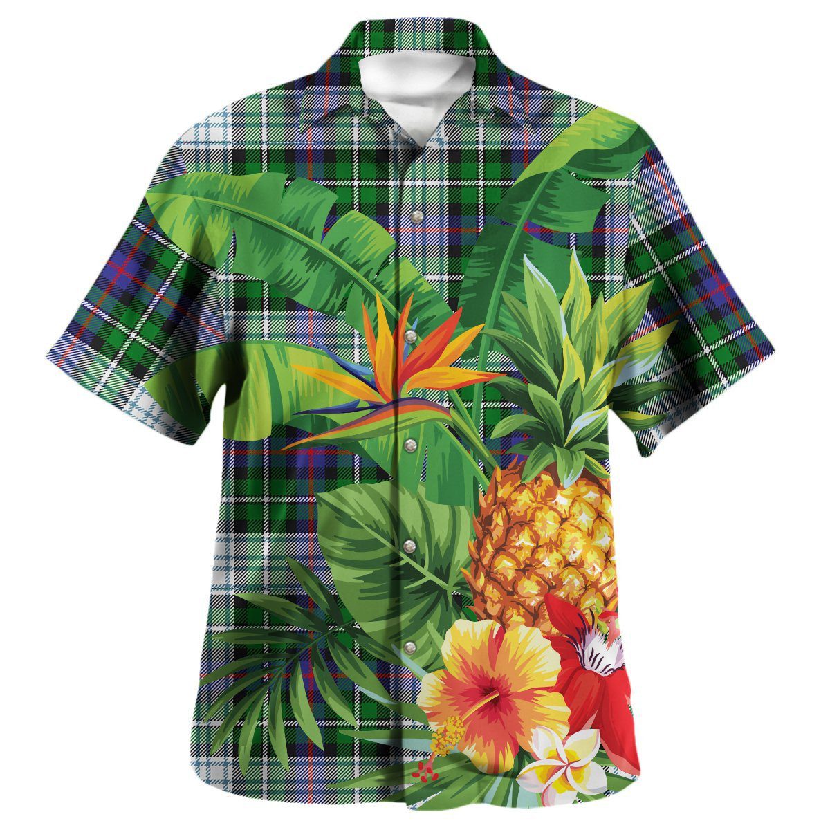 MacKenzie Dress Modern Tartan Aloha Shirt version 2
