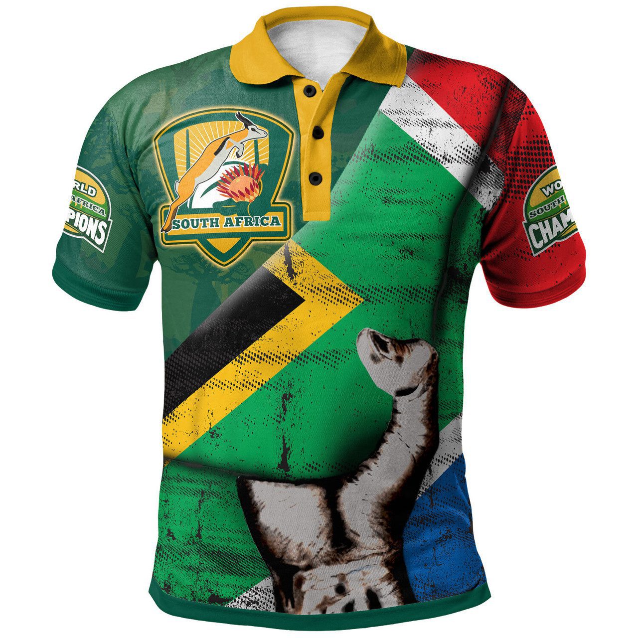 South Africa Springbok Rugby Bloods In My Veins Patronage Polo Shirt