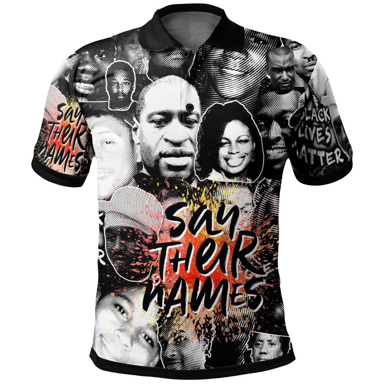 Africa Polo Shirt – Say Their Names Black History Month Polo Shirt