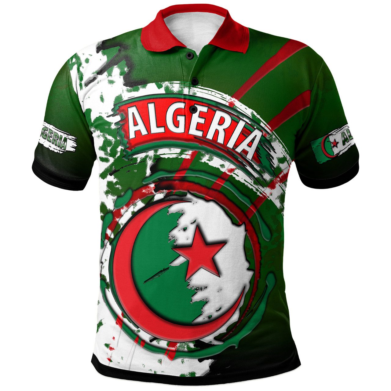 Algeria Polo Shirt – Custom Algeria Independence Day Algeria Flag Style Polo Shirt