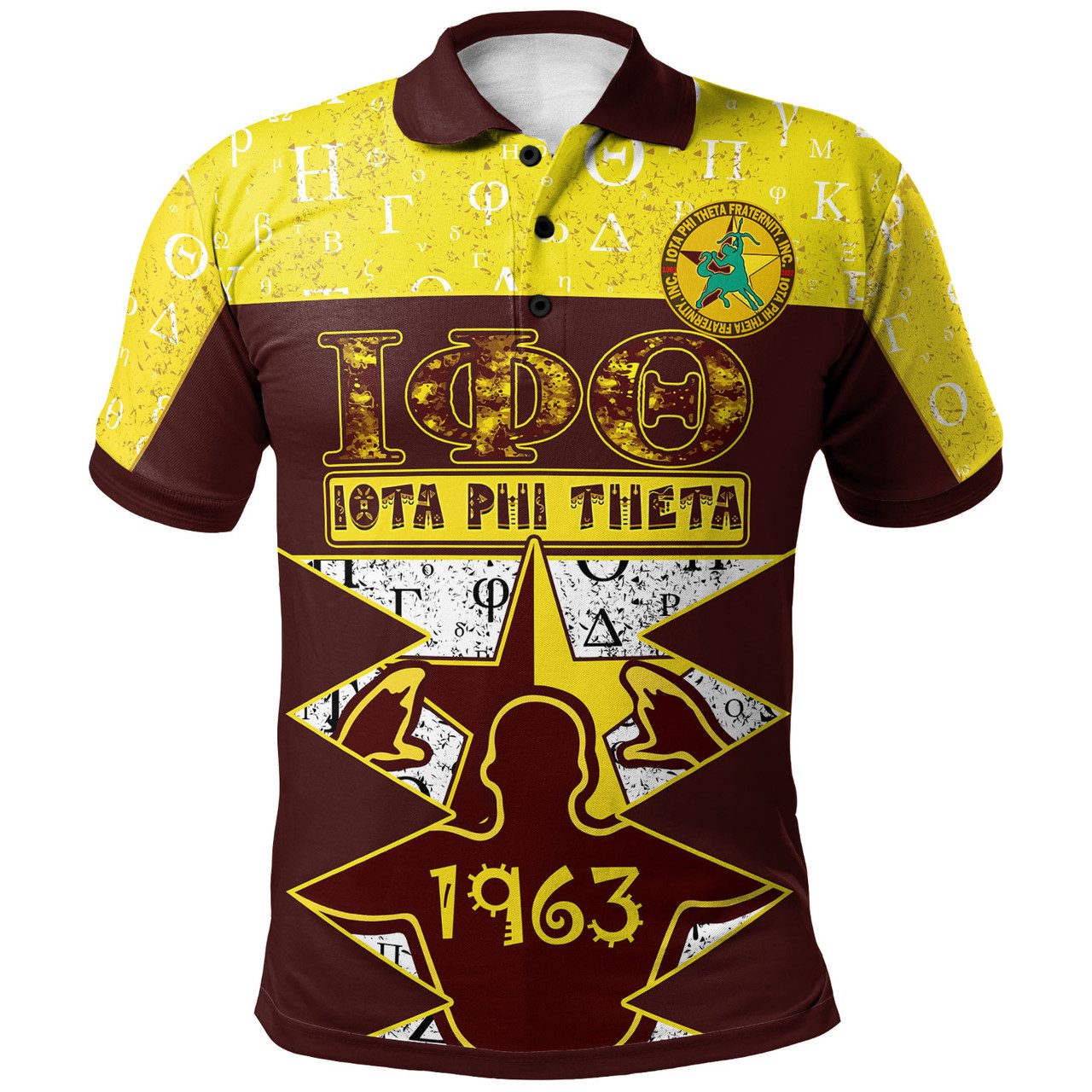 Iota Phi Theta Polo Shirt – Custom Iota Phi Theta Fraternity Greek Alphabet 1963 Polo Shirt