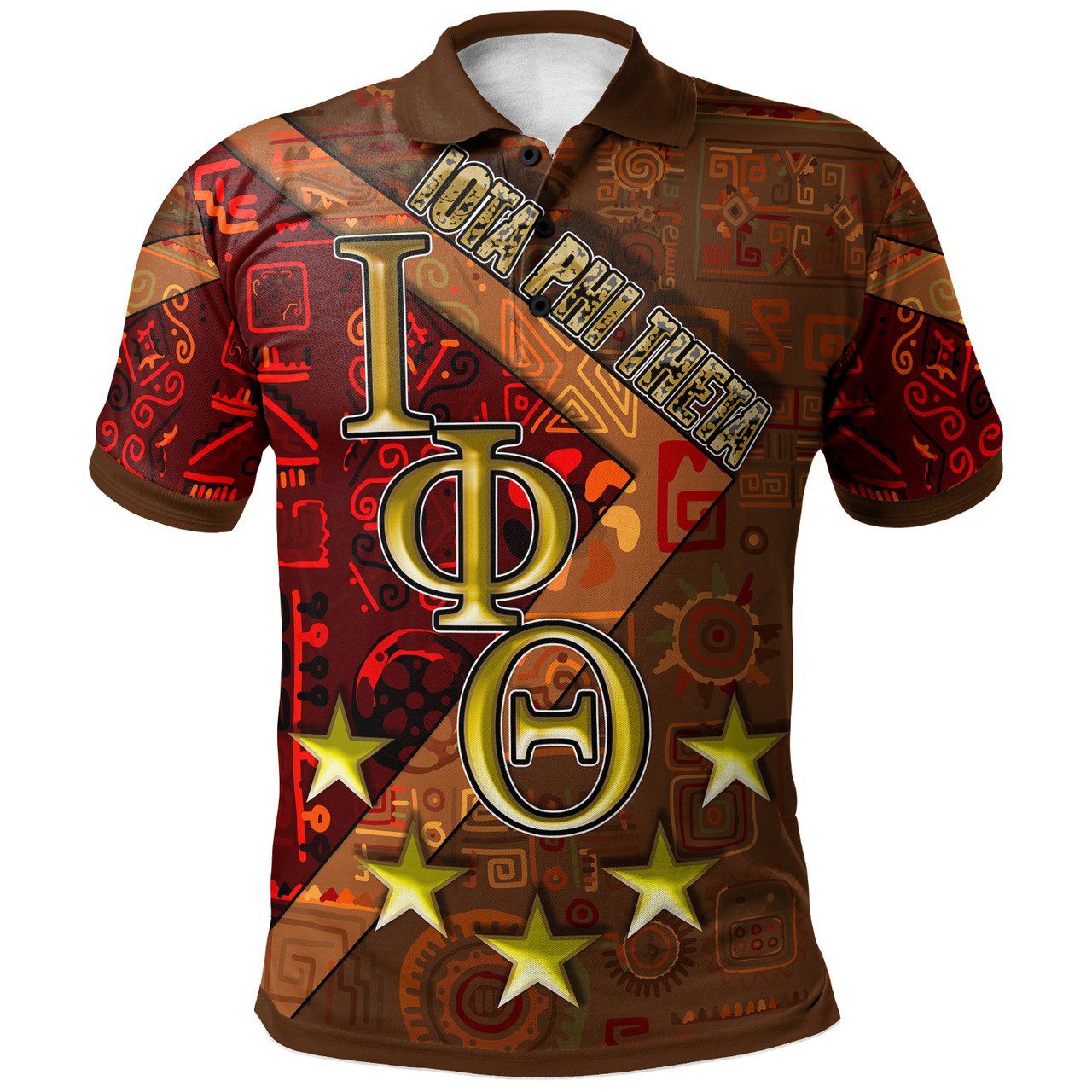 Iota Phi Theta Polo Shirt – Iota Phi Theta Fraternity With Stars Polo Shirt