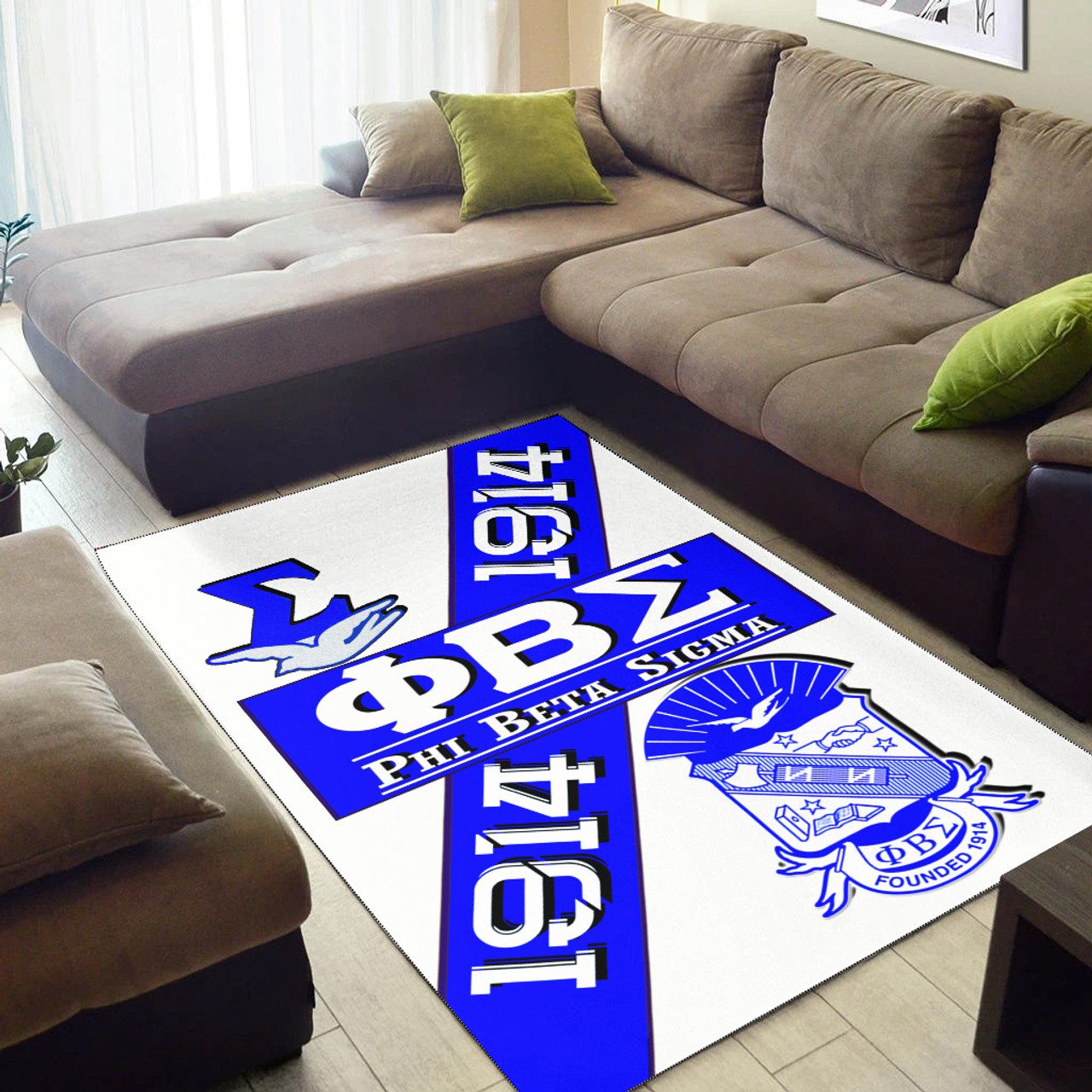 Phi Beta Sigma Area Rug – Fraternity Blood In My DNA Area Rug