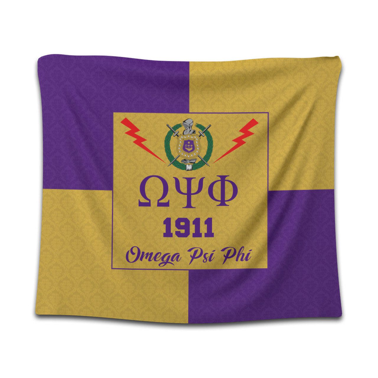 Omega Psi Phi Tapestry Haft Concept Style