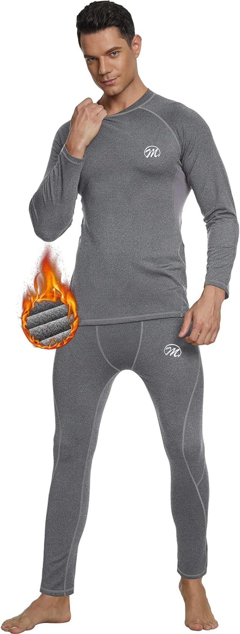 Thermal Underwear legging for Men, Ski Cold Weather Gear for Heat Retention