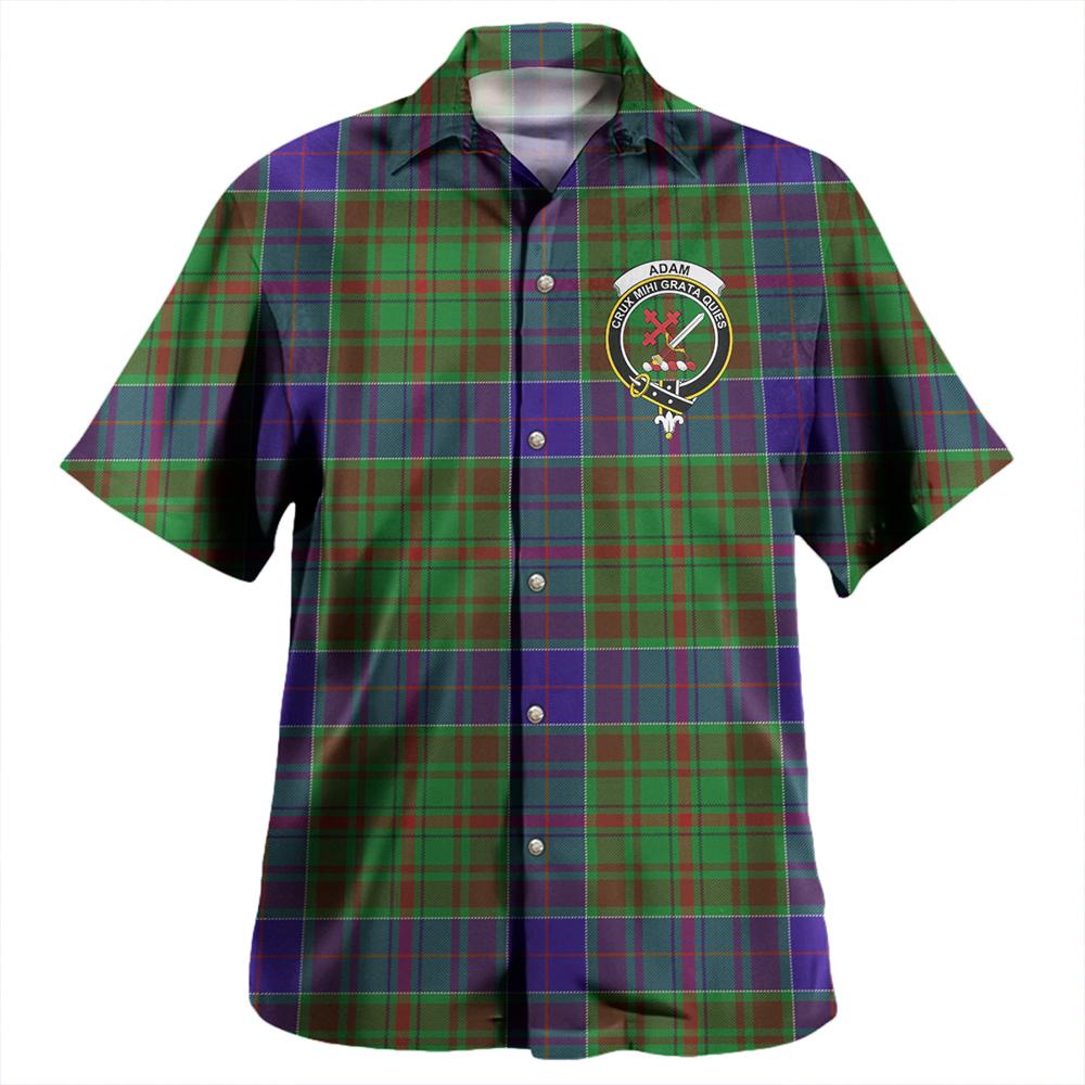 Adam Tartan Classic Crest Aloha Shirt