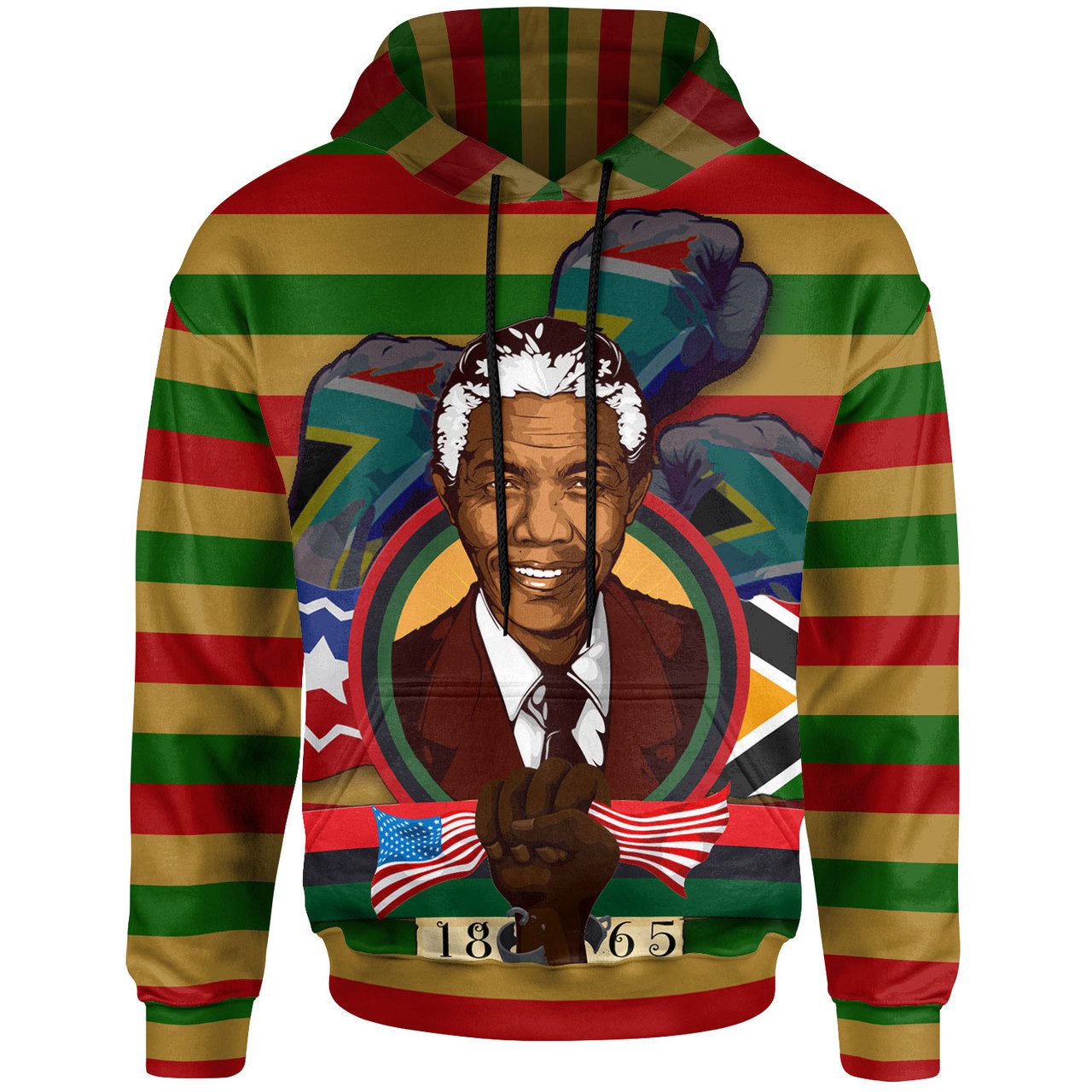 Africa Hoodie – Nelson Mandela – Symbol Of Freedom And Equality Hoodie