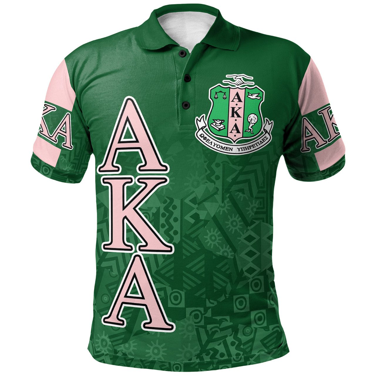 Alpha Kappa Alpha Polo Shirt – Sorority Black Roots Polo Shirt
