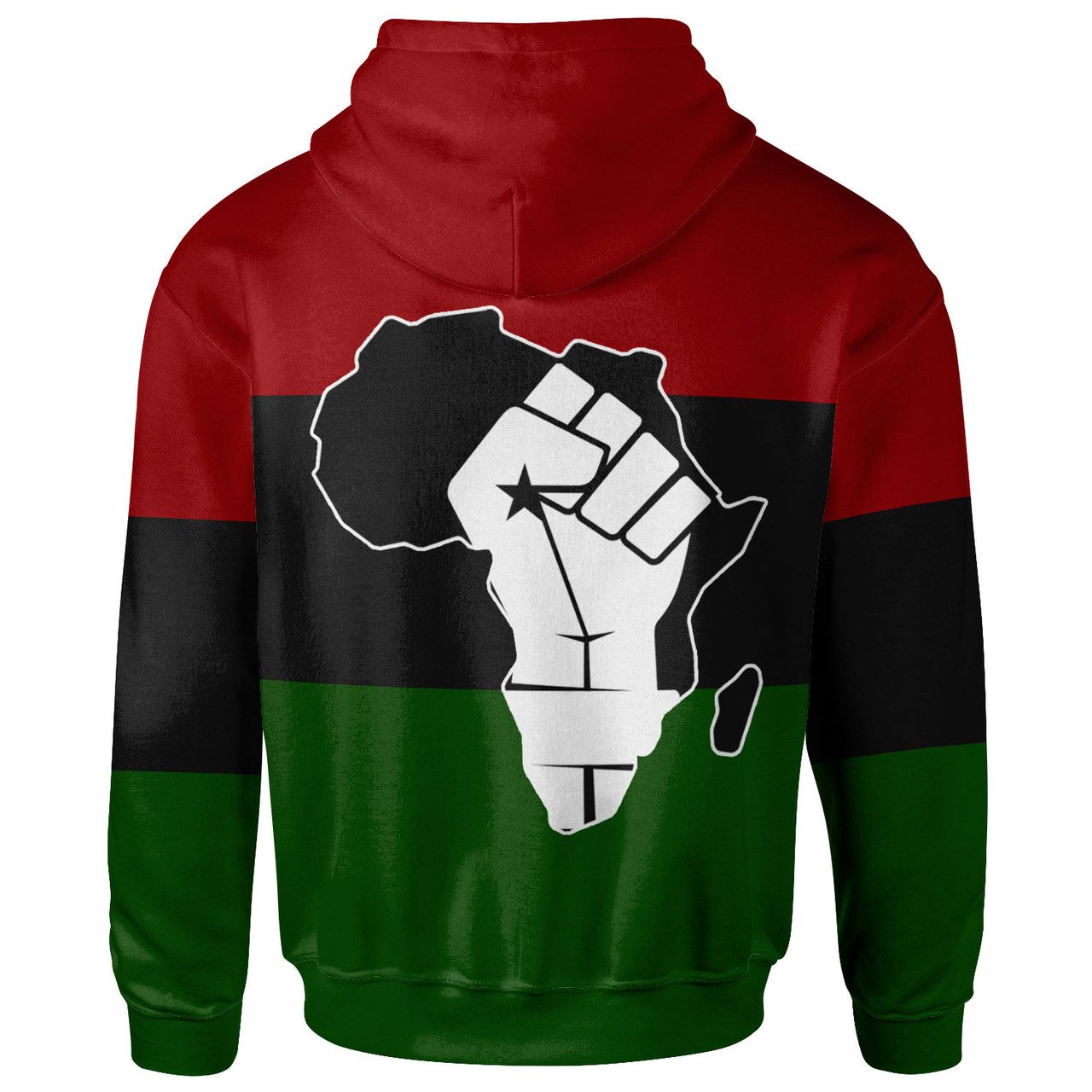 African Hoodie – Africa Black Power African Flag Hoodie