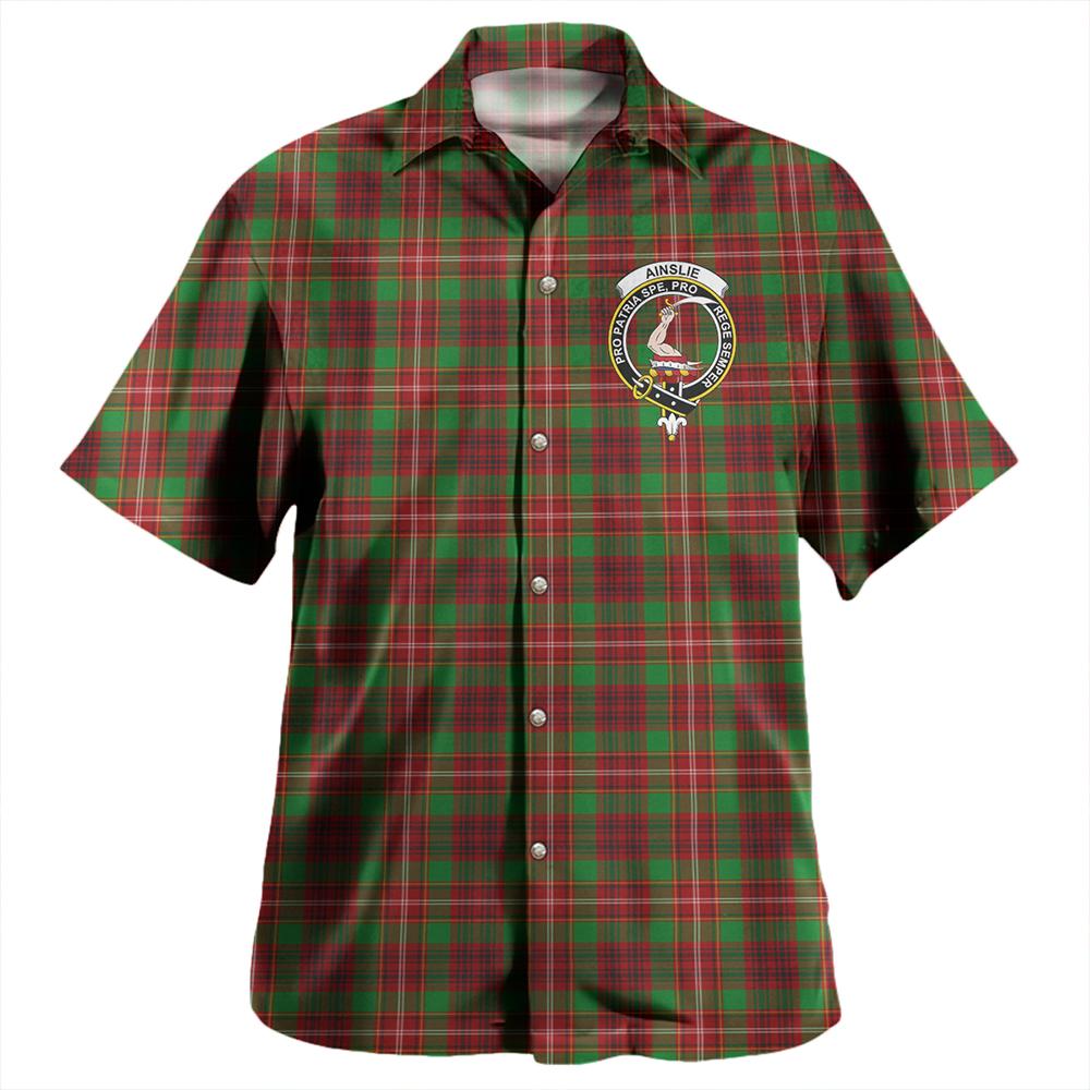 Ainslie Tartan Classic Crest Aloha Shirt
