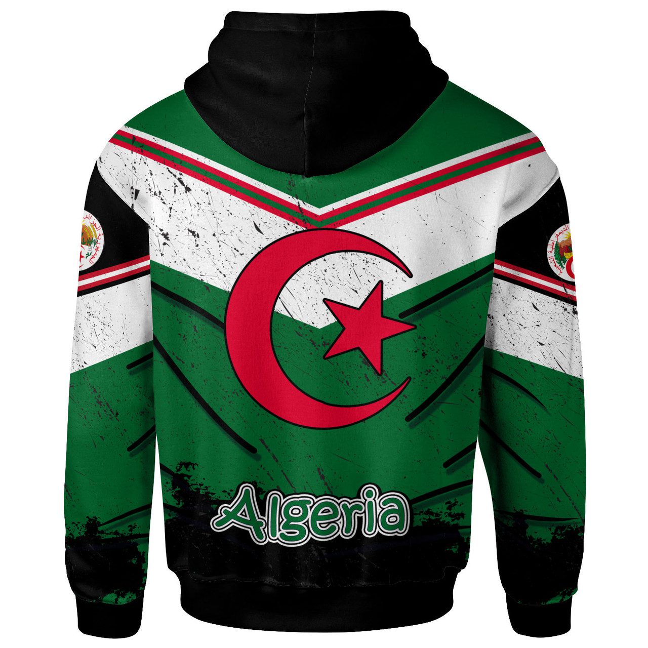 Algeria Hoodie – Custom Algeria Vintage Grunge Style Hoodie