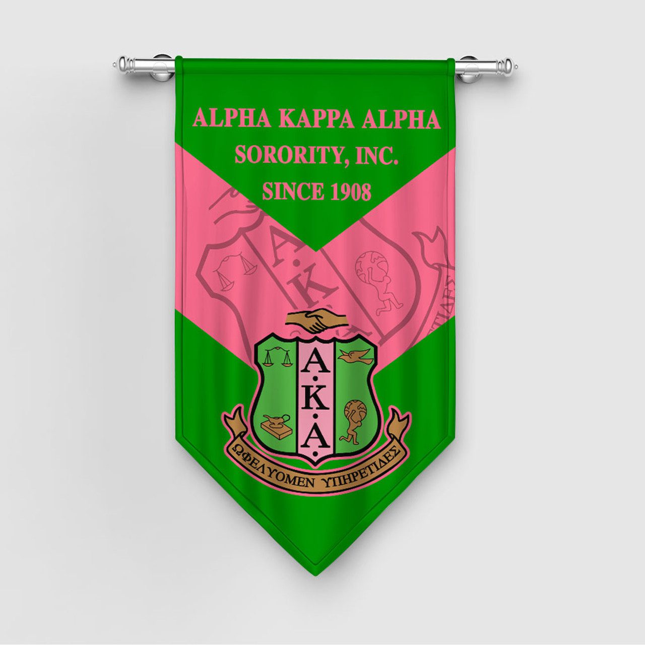 Alpha Kappa Alpha Gonfalon Crest Style
