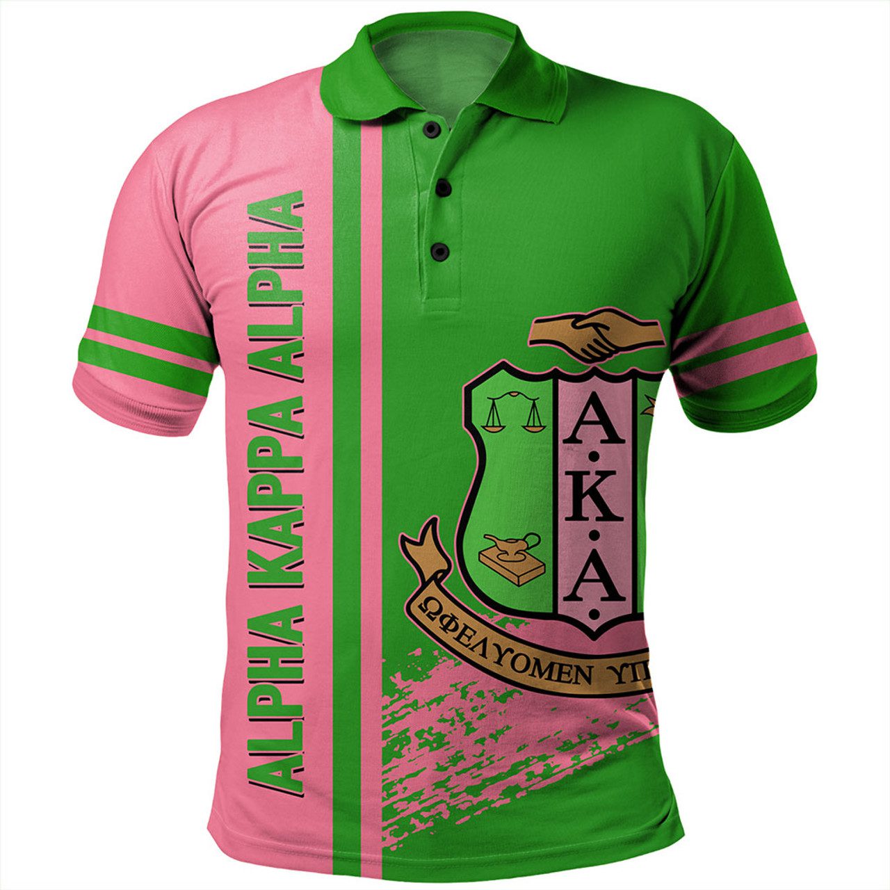 Alpha Kappa Alpha Polo Shirt Quater Style