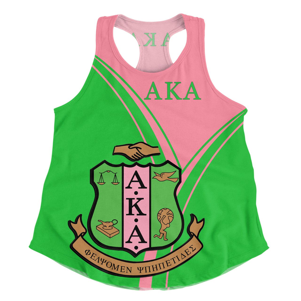 Alpha Kappa Alpha Women Racerback Tank – Sorority Pride Version Women Racerback Tank