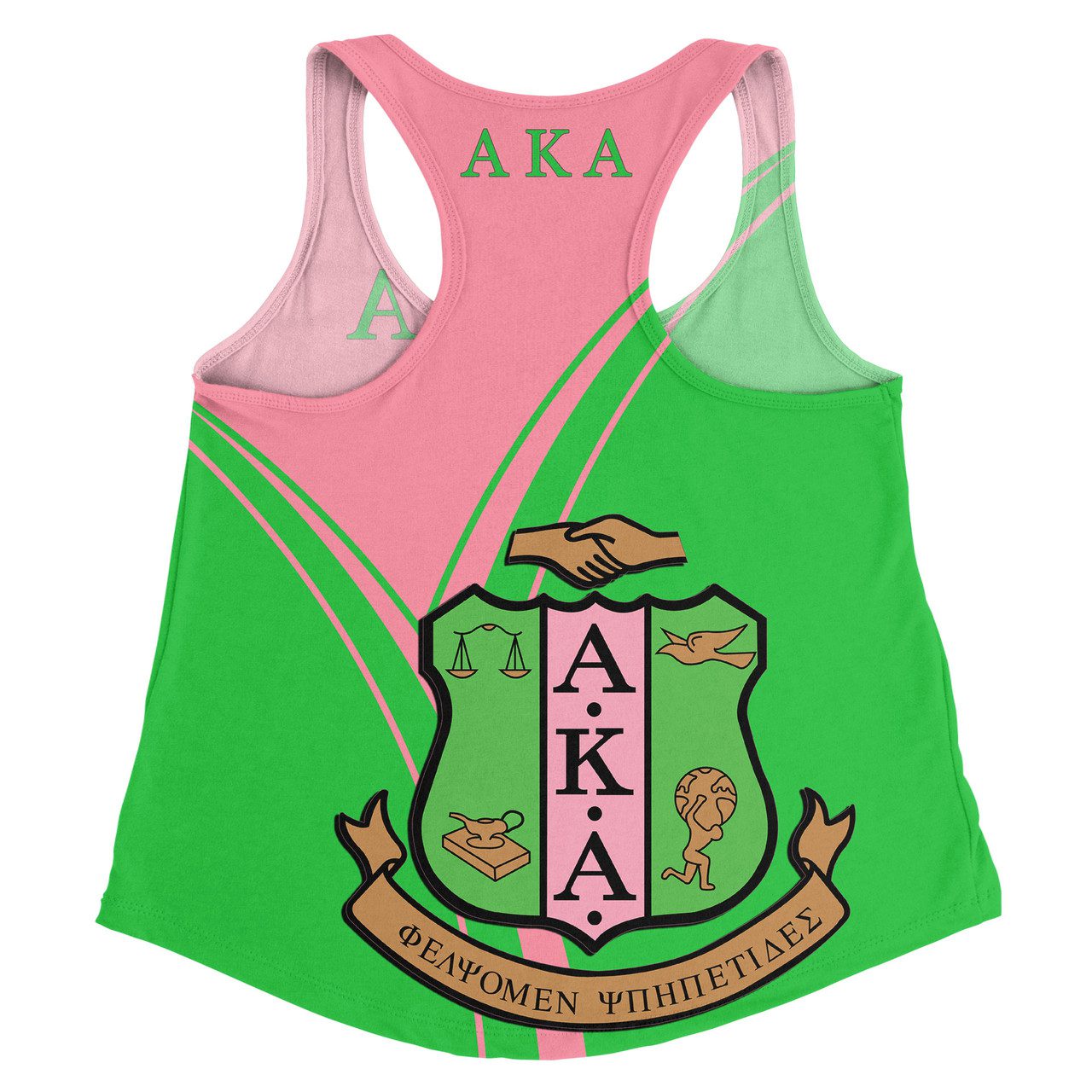 Alpha Kappa Alpha Women Racerback Tank – Sorority Pride Version Women Racerback Tank
