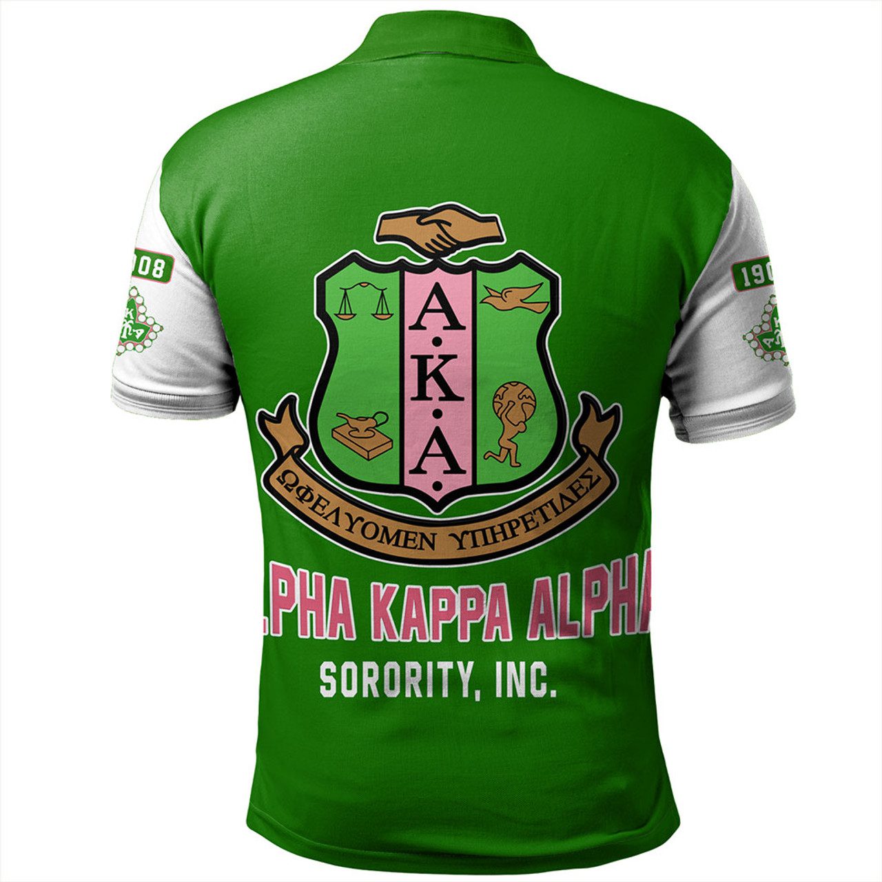 Alpha Kappa Alpha Polo Shirt Varsity Style
