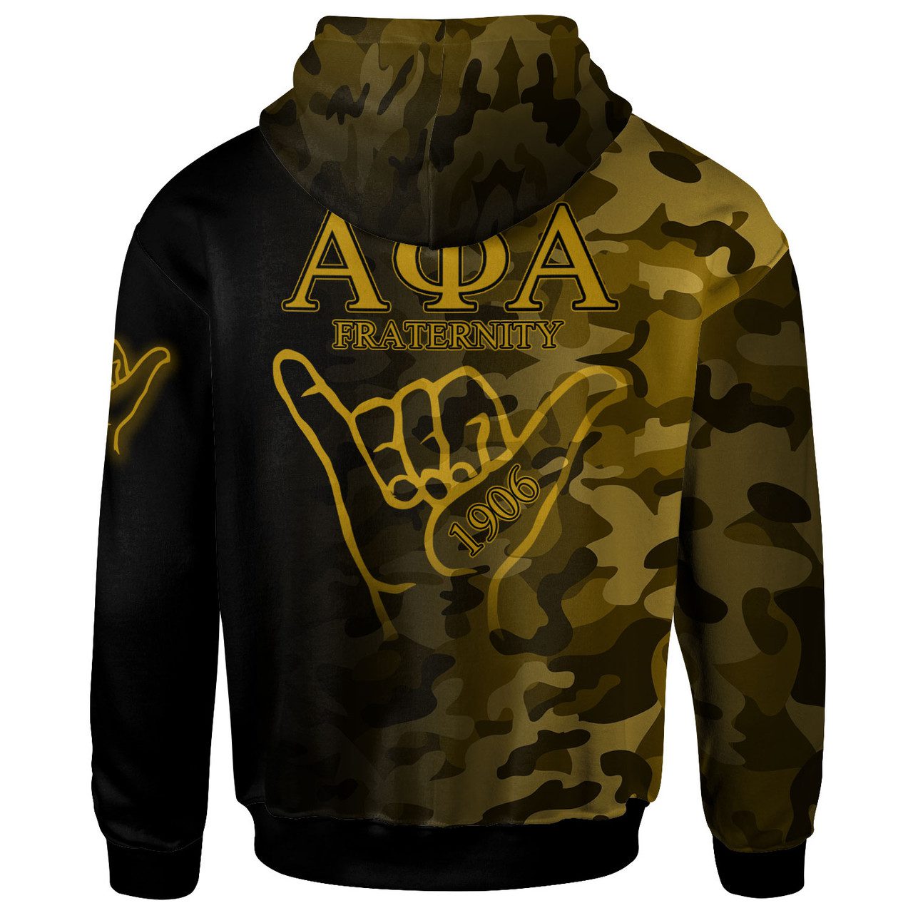 Alpha Phi Alpha Hoodie – Custom Fraternity Hand Gesture Camouflage Patterns Hoodie