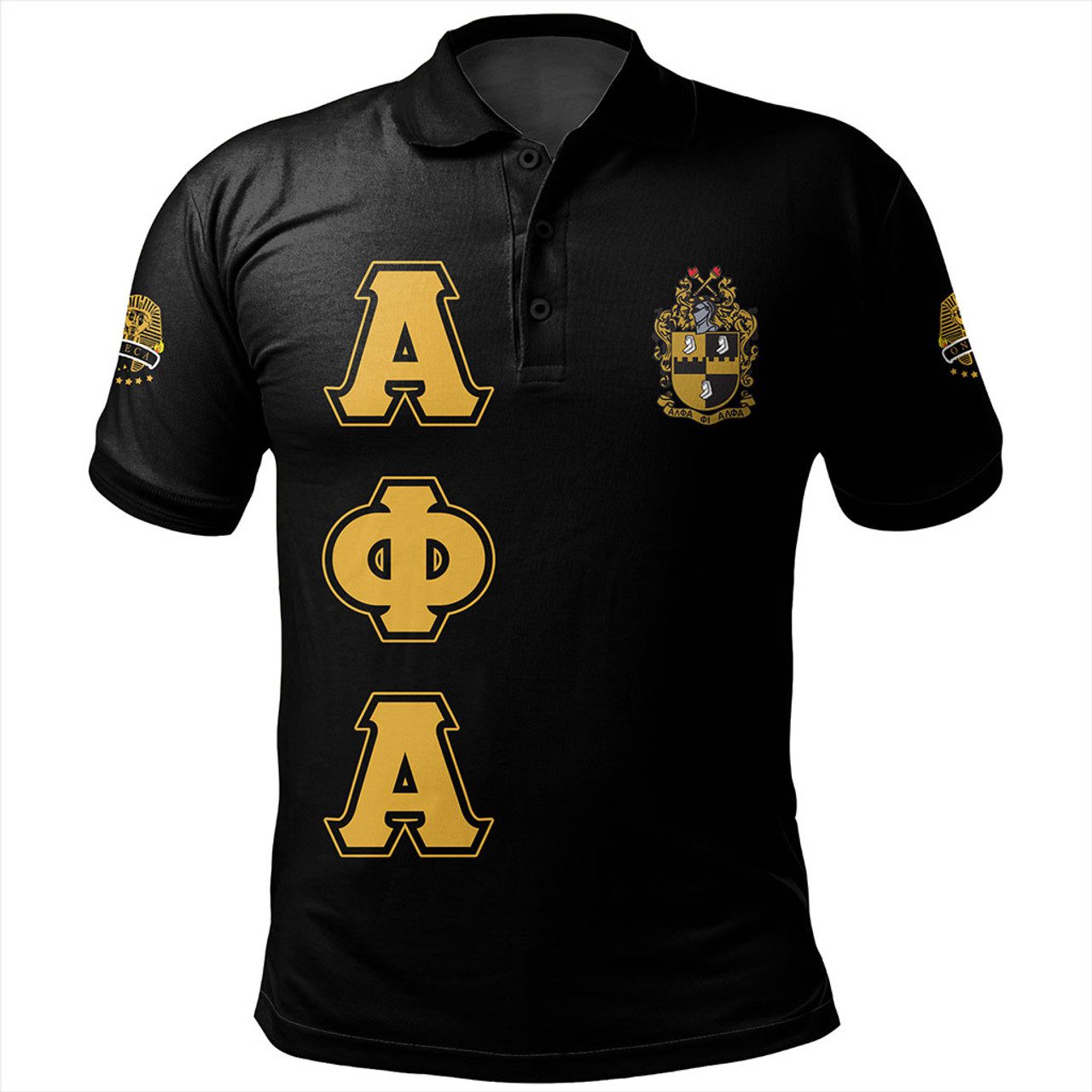 Alpha Phi Alpha Polo Shirt Letter