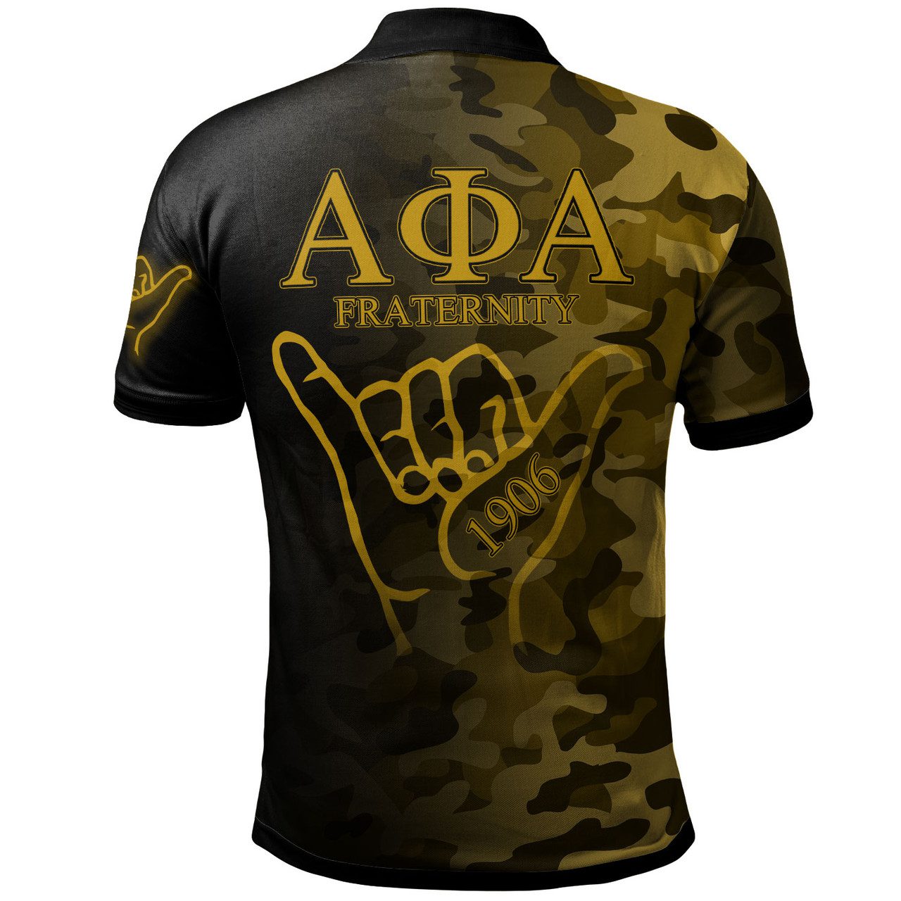 Alpha Phi Alpha Polo Shirt – Custom Fraternity Hand Gesture Camouflage Patterns Polo Shirt