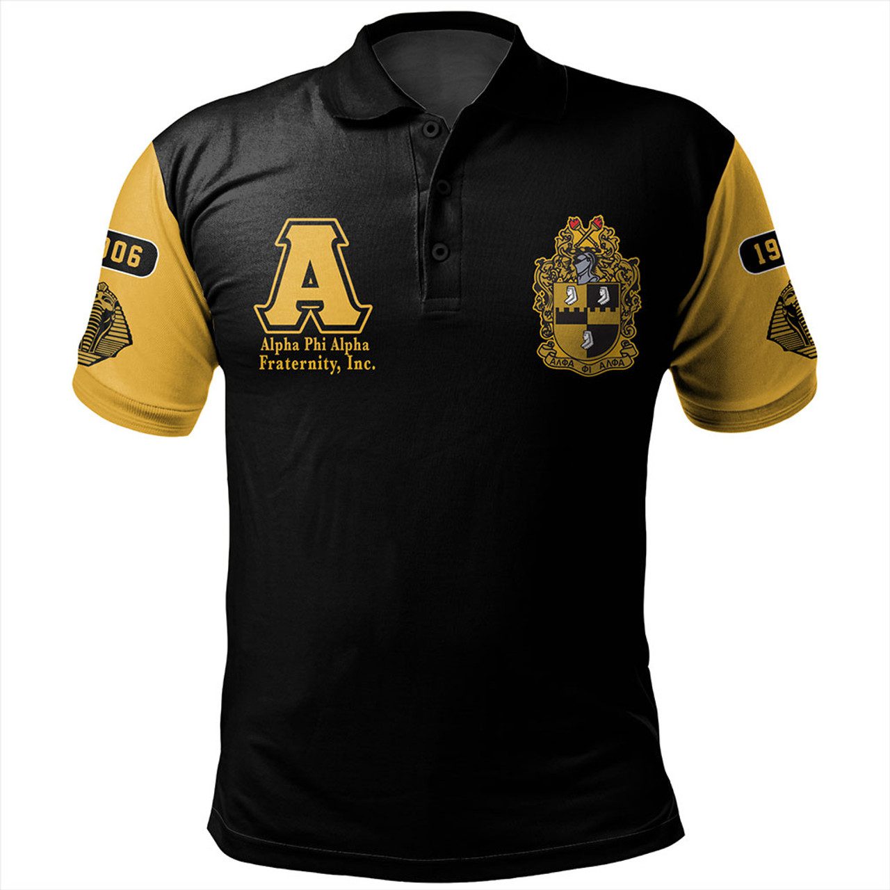 Alpha Phi Alpha Polo Shirt Varsity Style