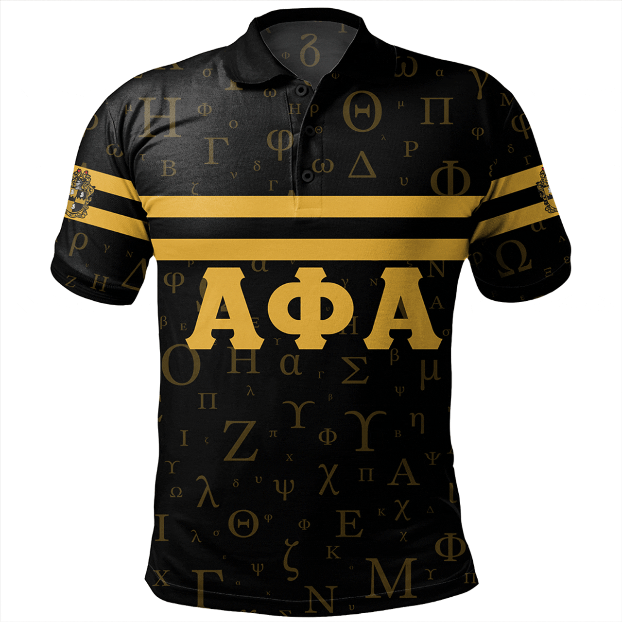 Alpha Phi Alpha Polo Shirt Alphabet Style