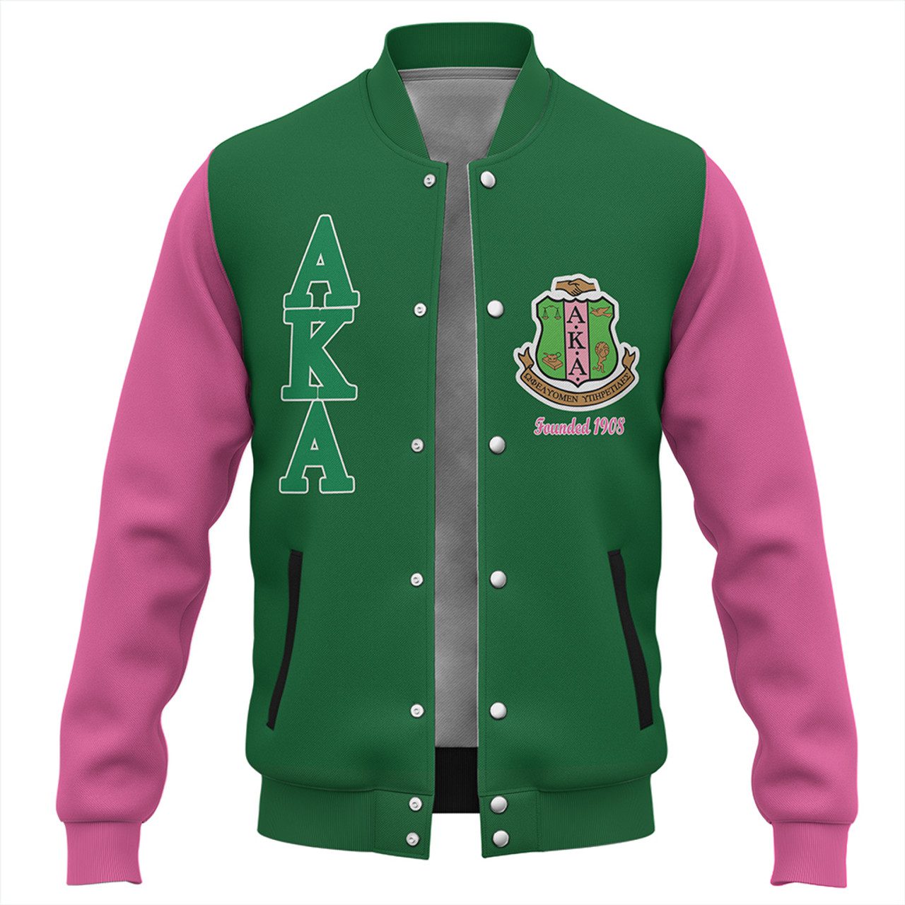 Alpha Kappa Alpha Baseball Jacket John Style
