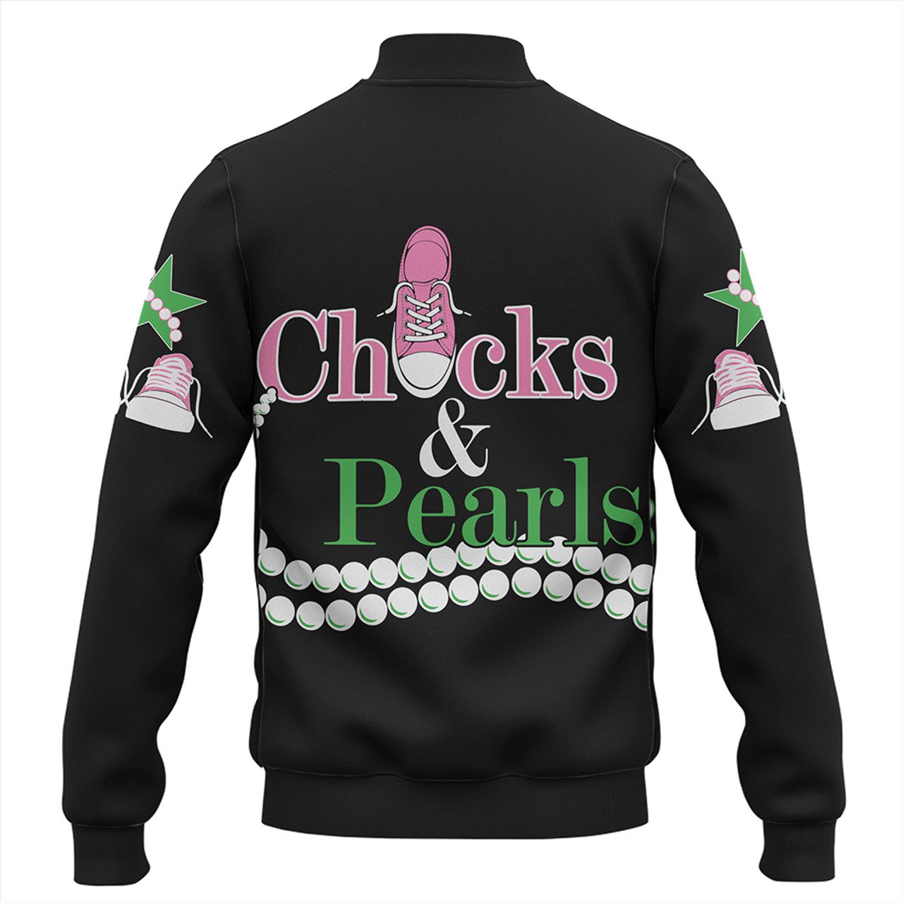 Alpha Kappa Alpha Baseball Jacket K.H Chuck And Pearls