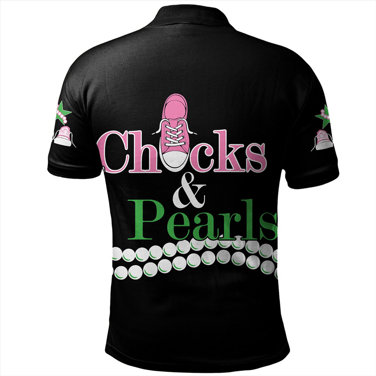 Alpha Kappa Alpha Polo Shirt K.H Chuck And Pearls