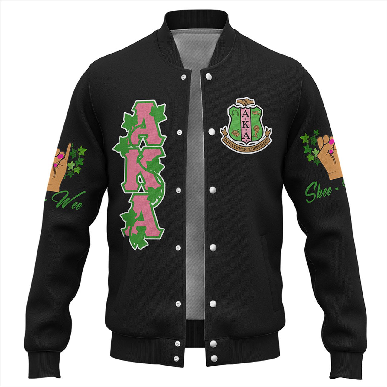 Alpha Kappa Alpha Baseball Jacket Mirrior Style