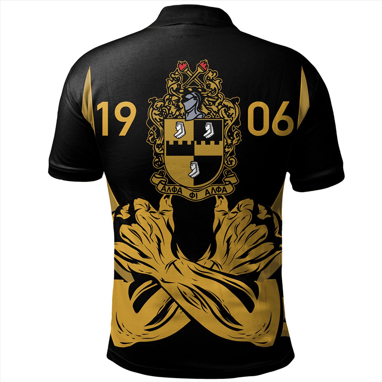 Alpha Phi Alpha Polo Shirt Fraternity Hand Pharaoh