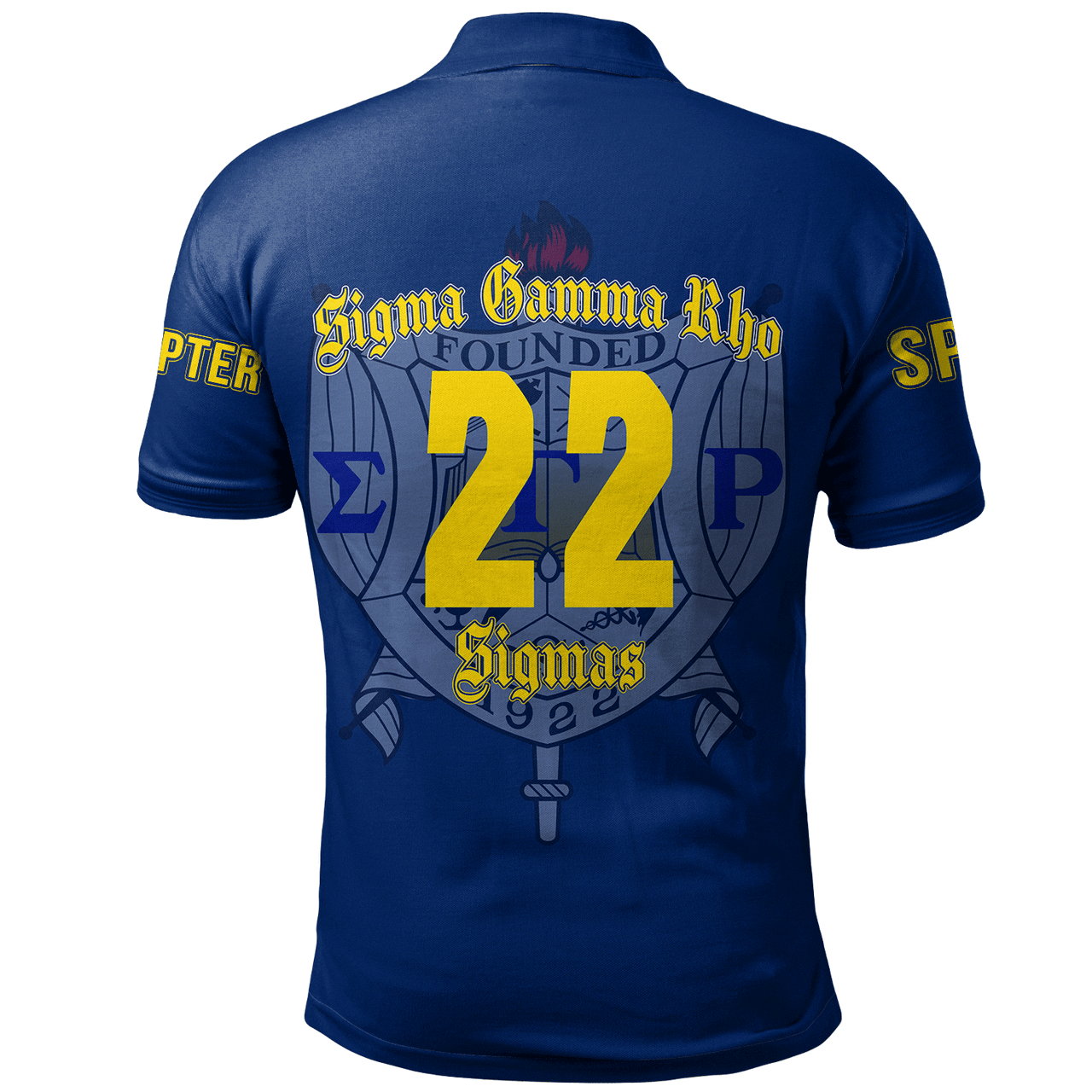 Sigma Gamma Rho Polo Shirt Custom Chapter And Spring Style