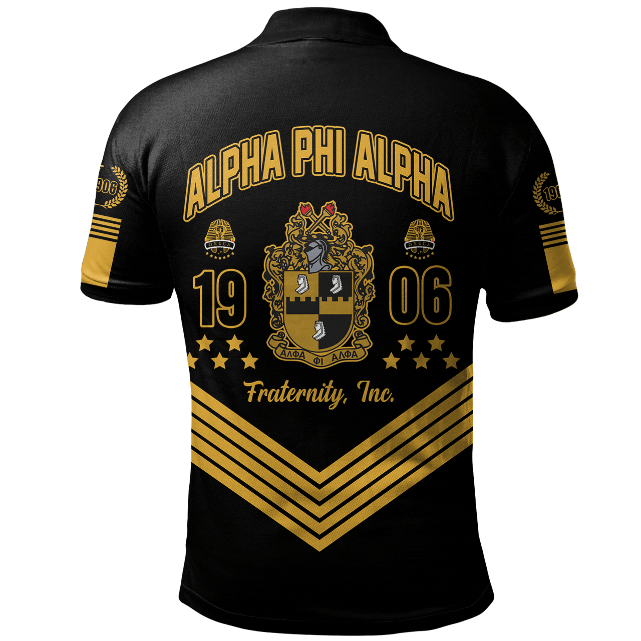 Alpha Phi Alpha Polo Shirt Crest Greek Life