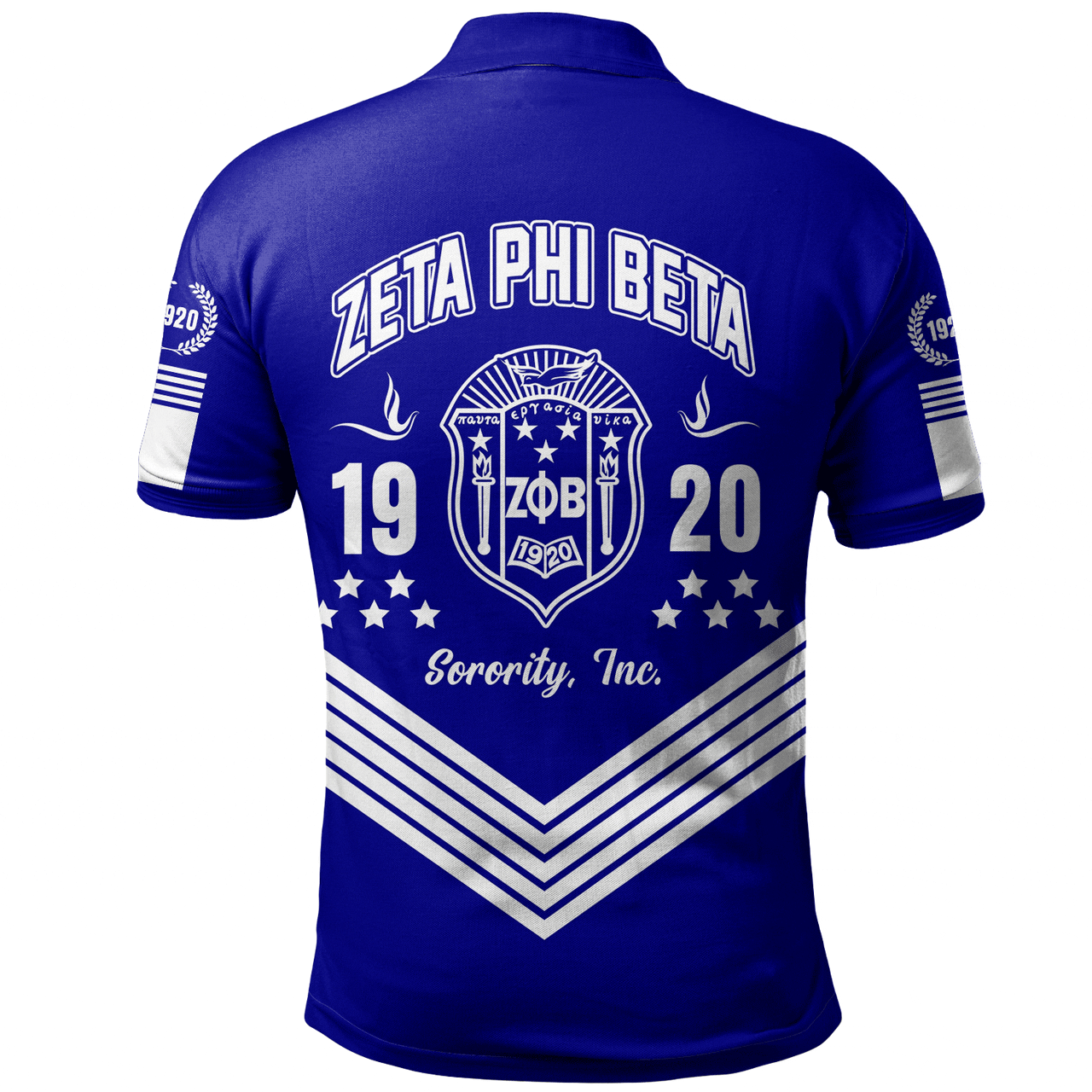 Zeta Phi Beta Polo Shirt Crest Greek Life