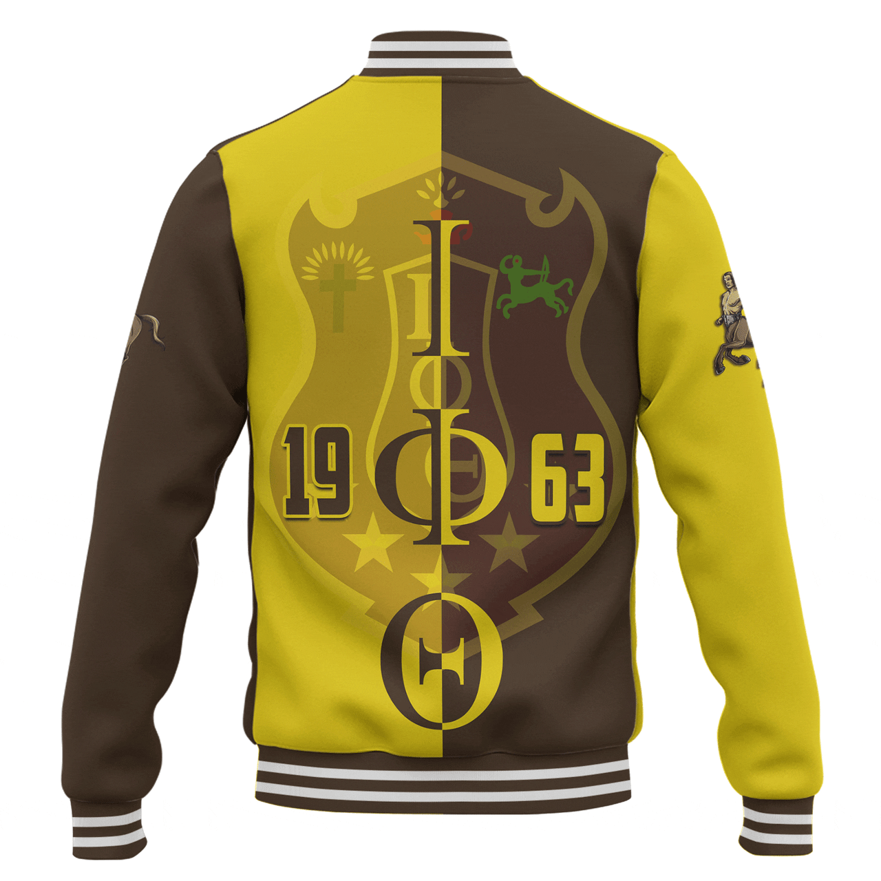 Iota Phi Theta Baseball Jacket Half Style