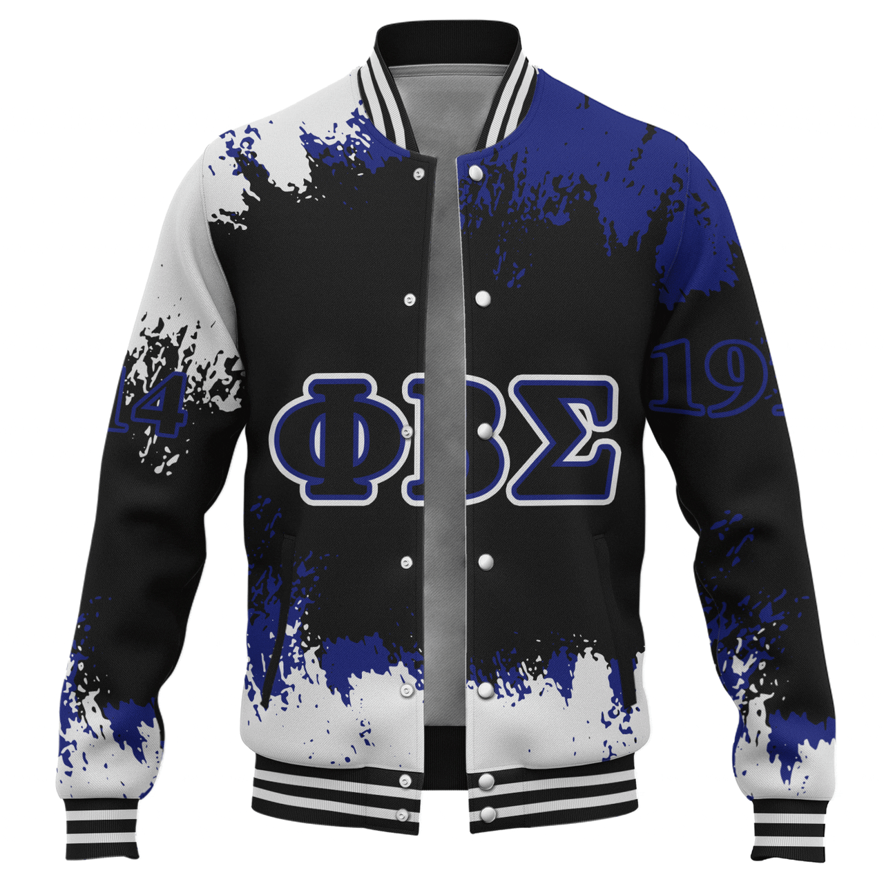 Phi Beta Sigma Baseball Jacket Face Style