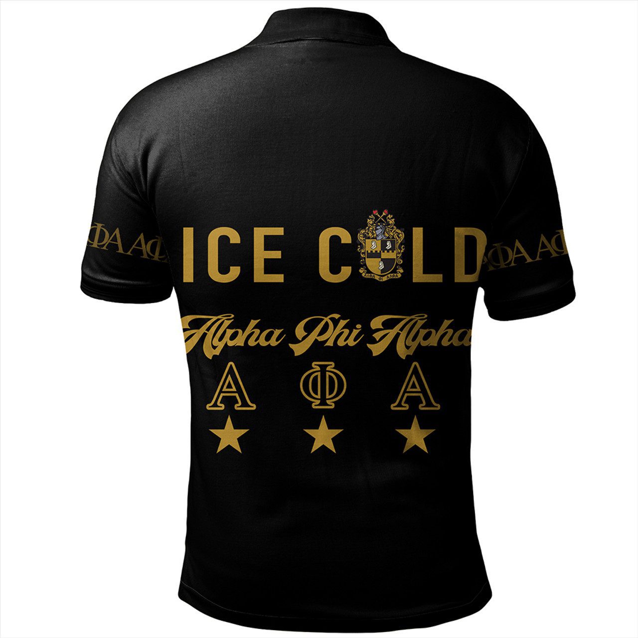 Alpha Phi Alpha Polo Shirt Black APA Style